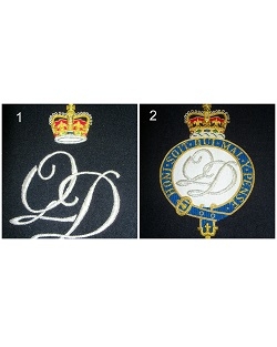 Medium Embroidered Badge - Queens Division